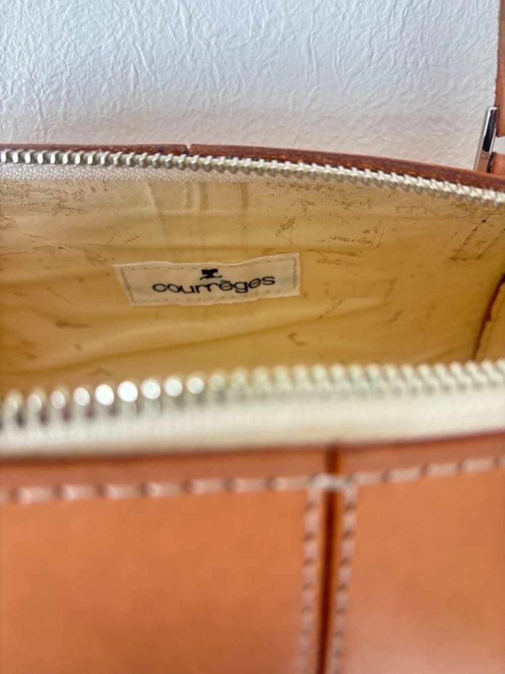 Courrèges Tan Leather Cylinder Shoulder Bag - Picture 8 of 8